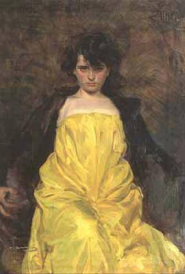 Ramon Casas i Carbo portrait of Julia Peraire France oil painting art